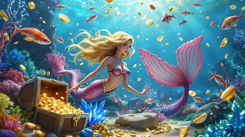 Arena bawah laut dalam permainan tembak ikan mobile